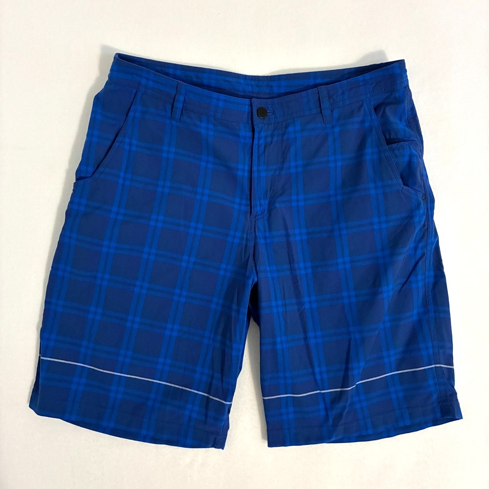 Lululemon Kahuna Golf Shorts Size 38 11" Inseam Plaid Preppy Activewear Casual